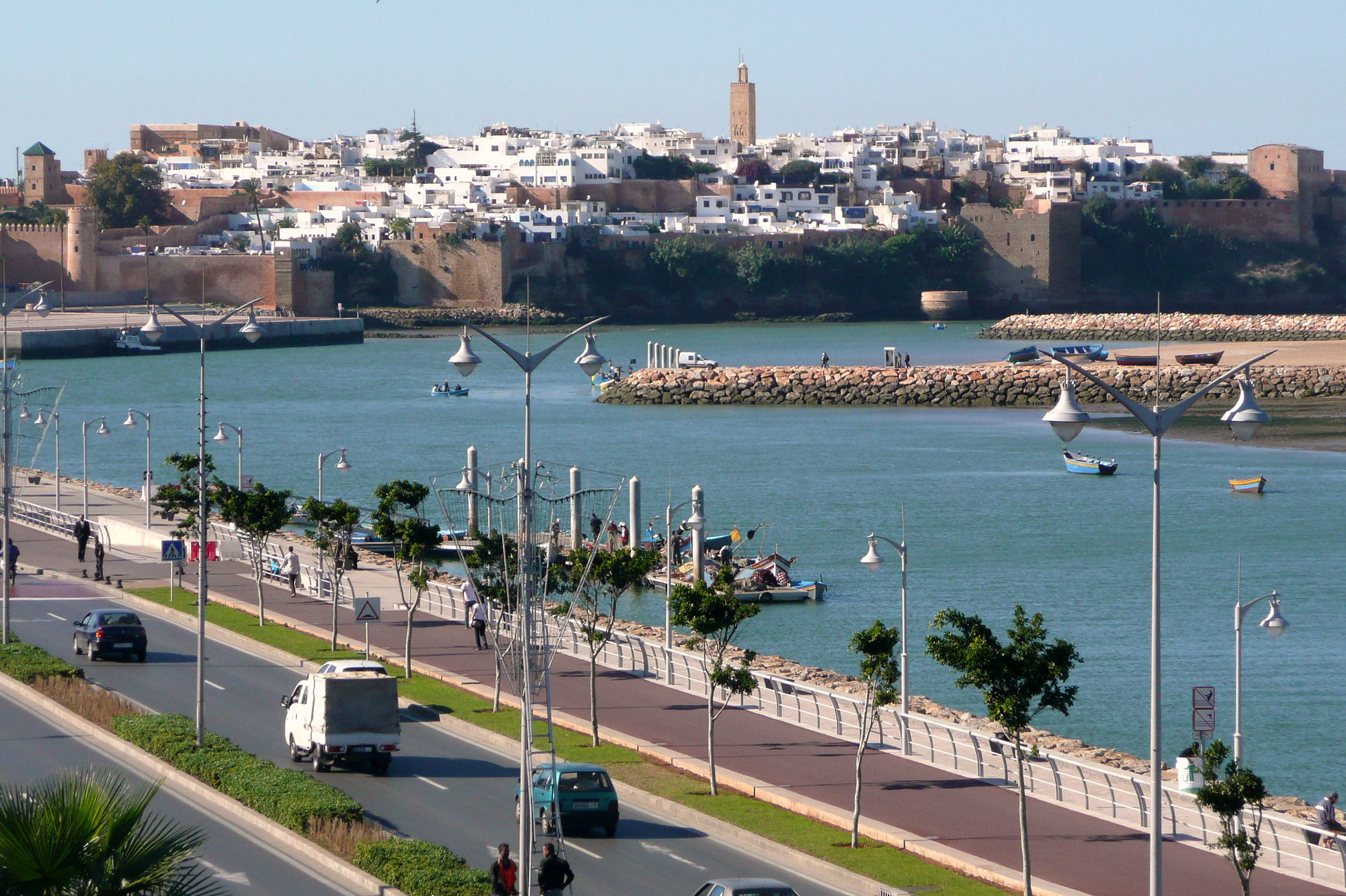 Die Altstadt von Rabat und Kasbah (Festung) am Bou-Regreg Altstadt von Rabat