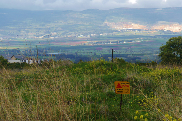 Minenfelder auf den Golanhöhen, Israel Minenfelder auf den Golanhöhen, Israel