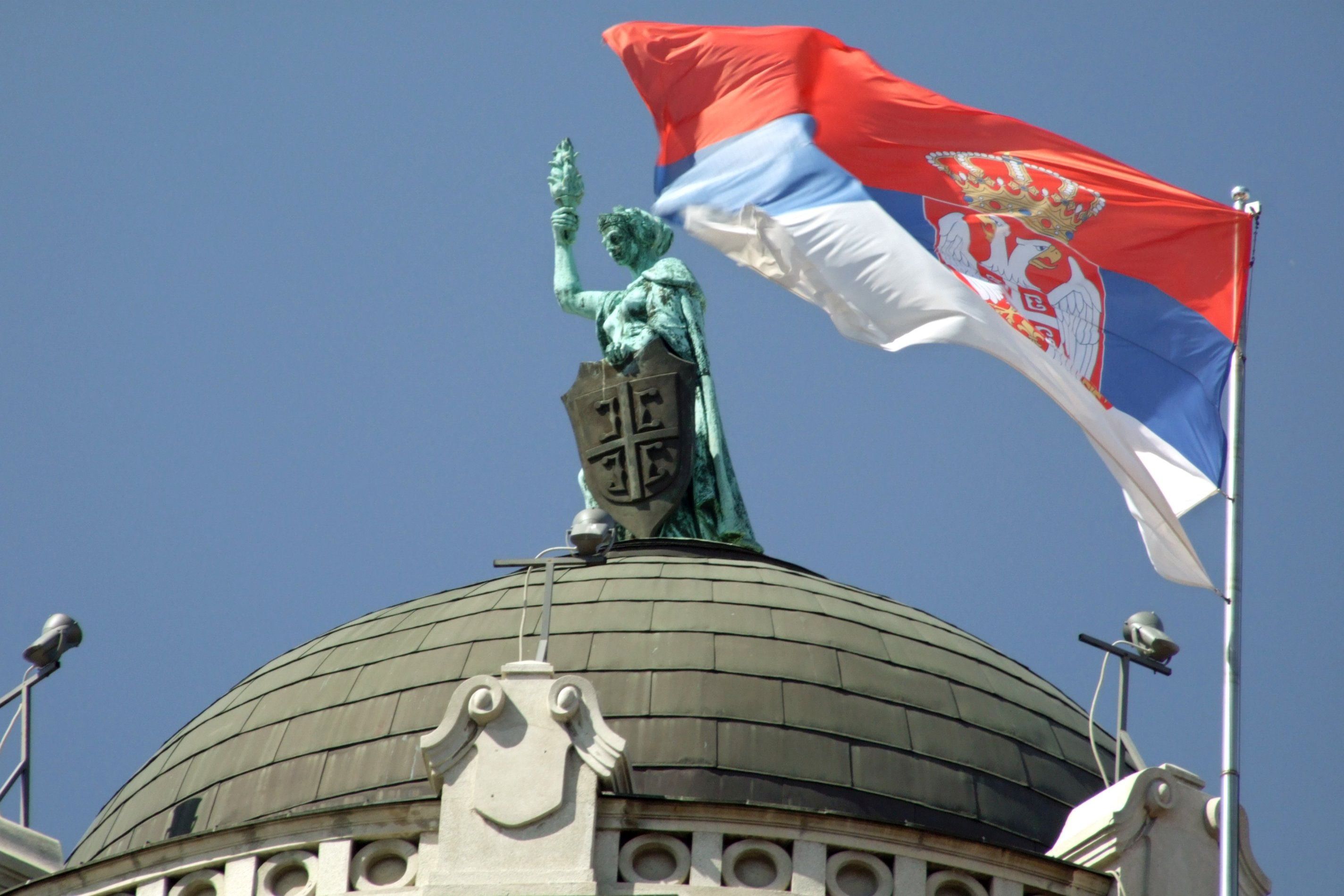Regierungsgebäude in Belgrad Das Regierungsgebäude der Republik Serbien in Belgrad