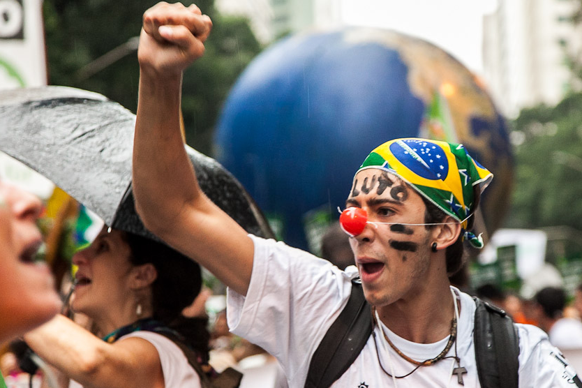 Rio +20 Proteste in Rio während des Klimagipfels