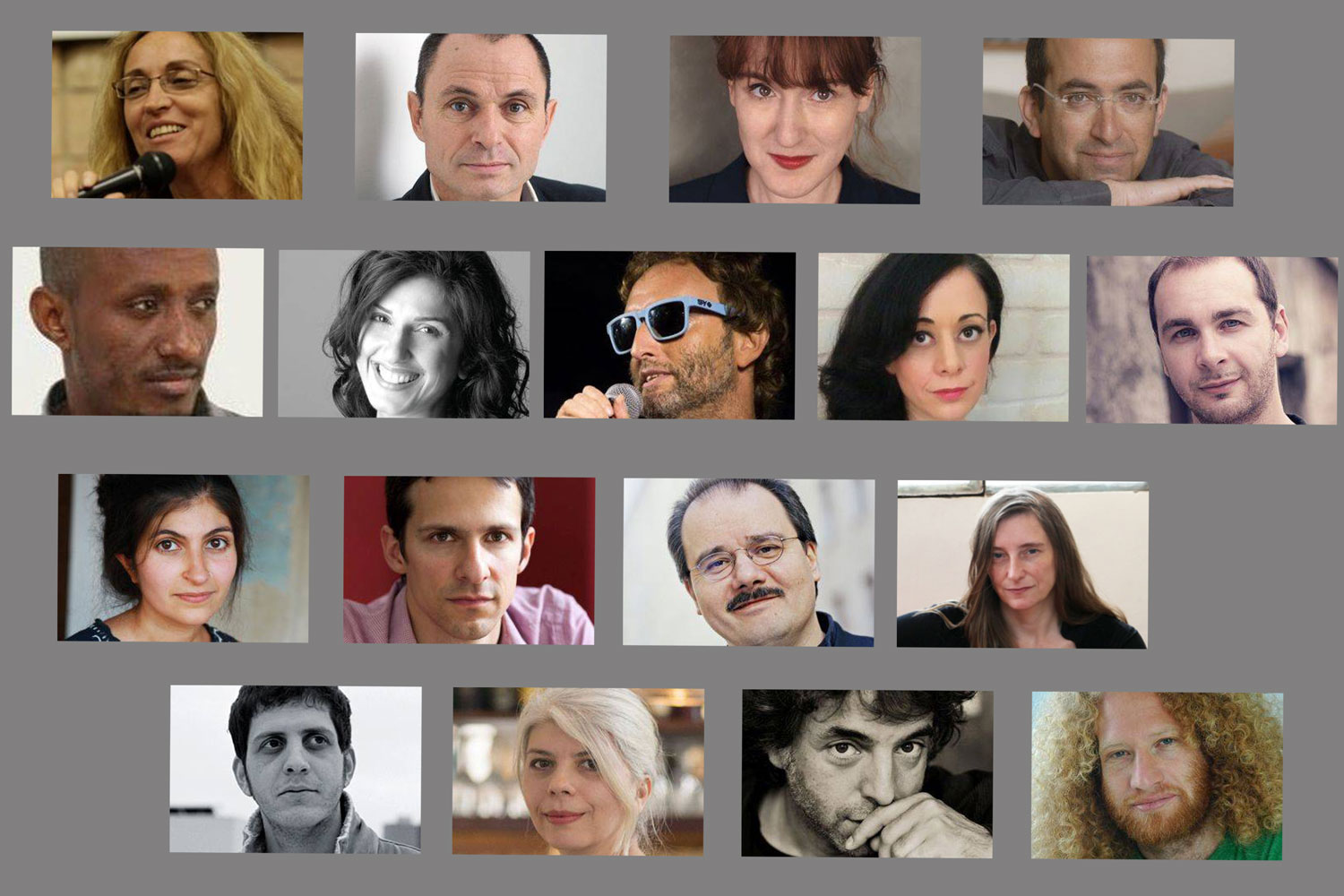 Alle Autorinnen und Autoren der Deutsch-Israelischen Literaturtagen 2016