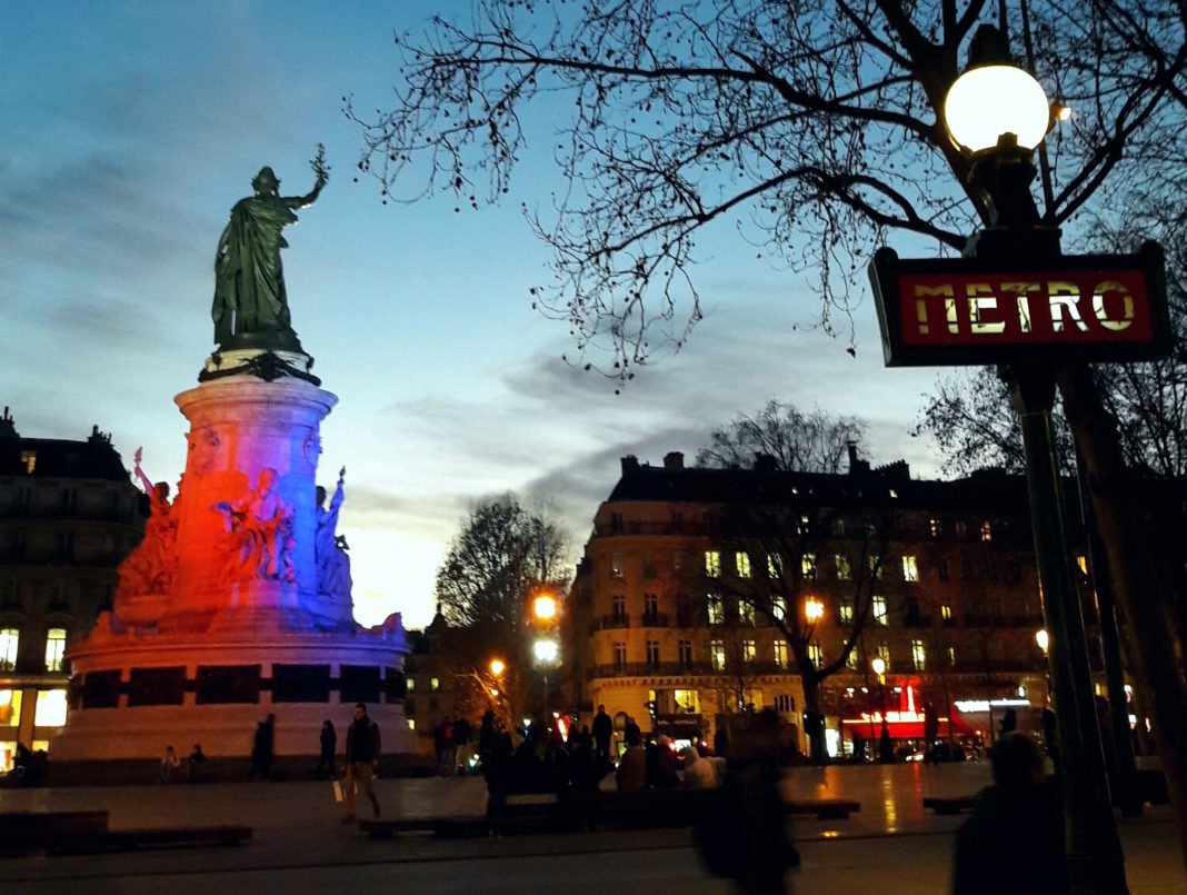 Marianne, Platz der Republik in Paris Place de la République, Paris