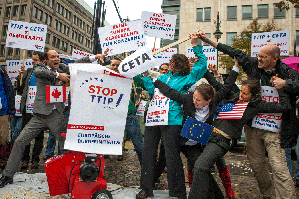 Protest against TTIP and CETA in Berlin