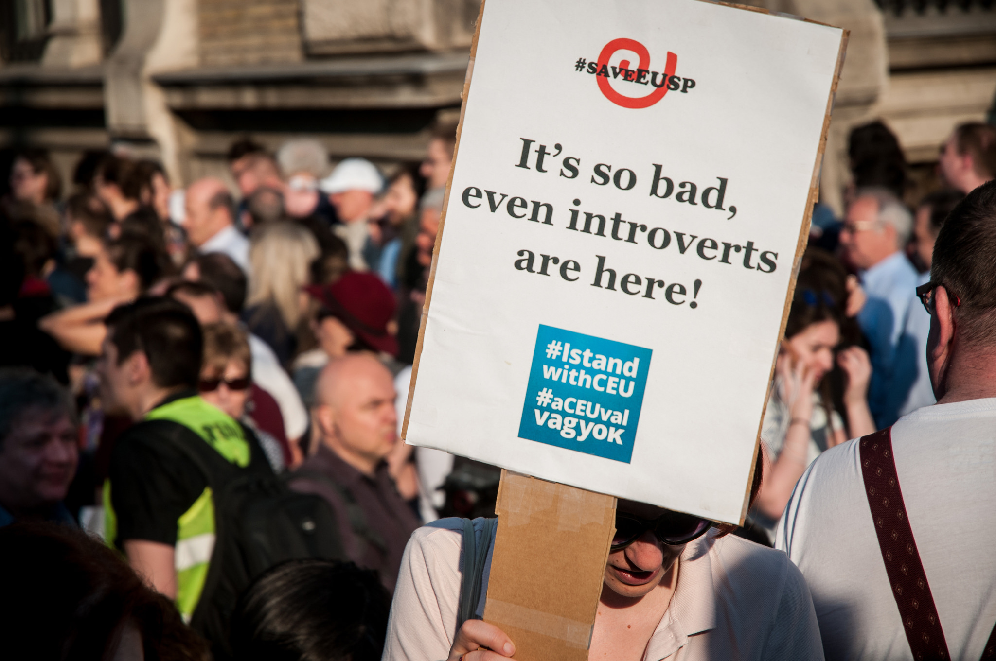 April 2017, protests against the closure of the Central European University in Budapest April 2017, protests against the closure of the Central European University in Budapest