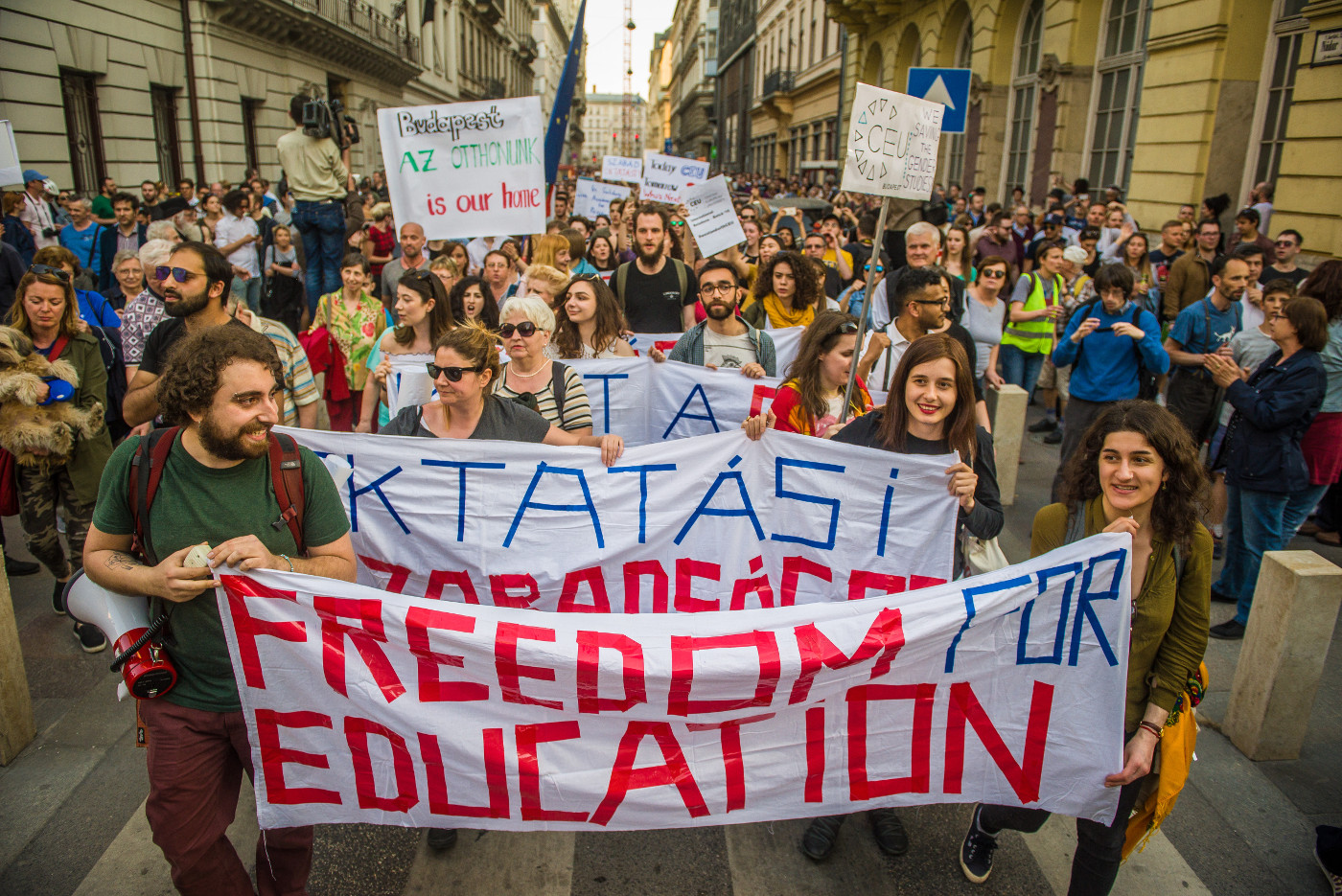 Demonstration in Hungary Demonstration for Freedom of Education