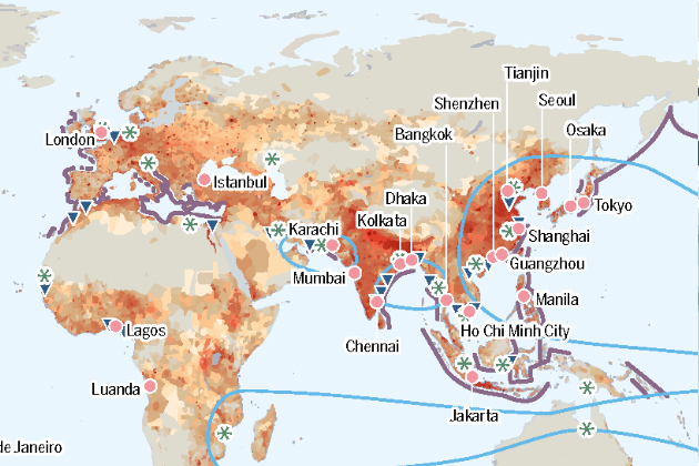 From the Ocean Atlas – Megacities: Dangerous Developments, Floods, Tsunamis Infographic from the Ocean Atlas – Megacities: Dangerous Developments, Floods, Tsunamis