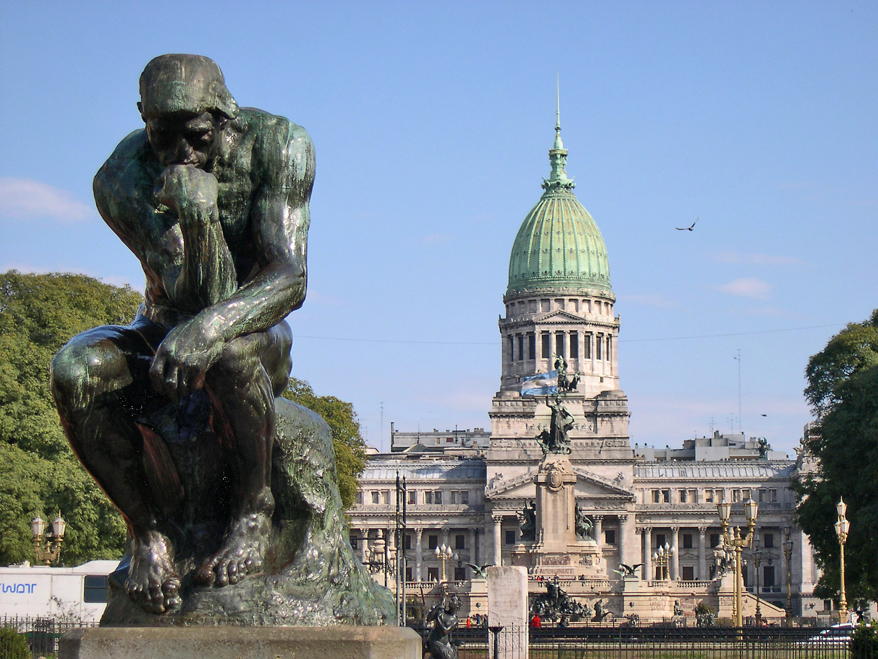 Buenos Aires-Plaza Congreso-Pensador de Rodin