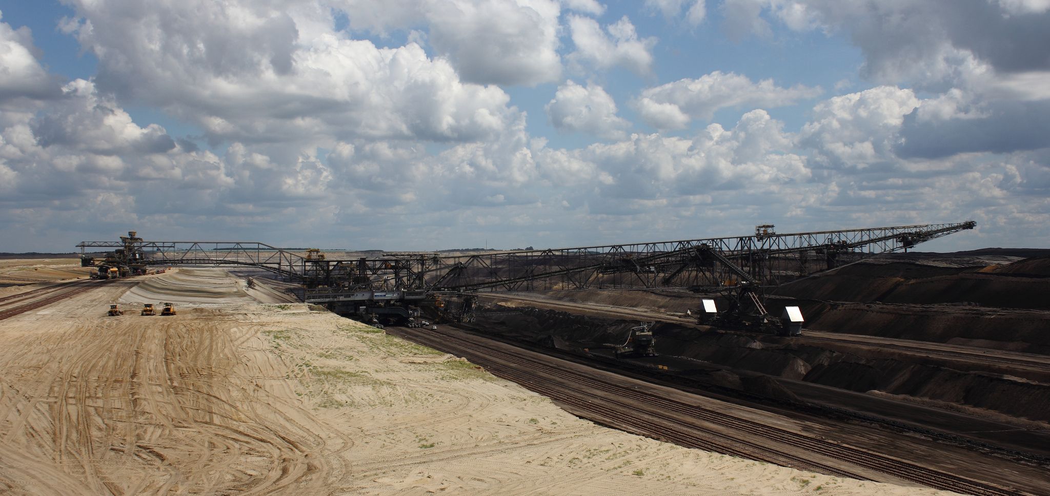 Braunkohletagebau Jänschwalde Blick in einen Braunkohletagebau