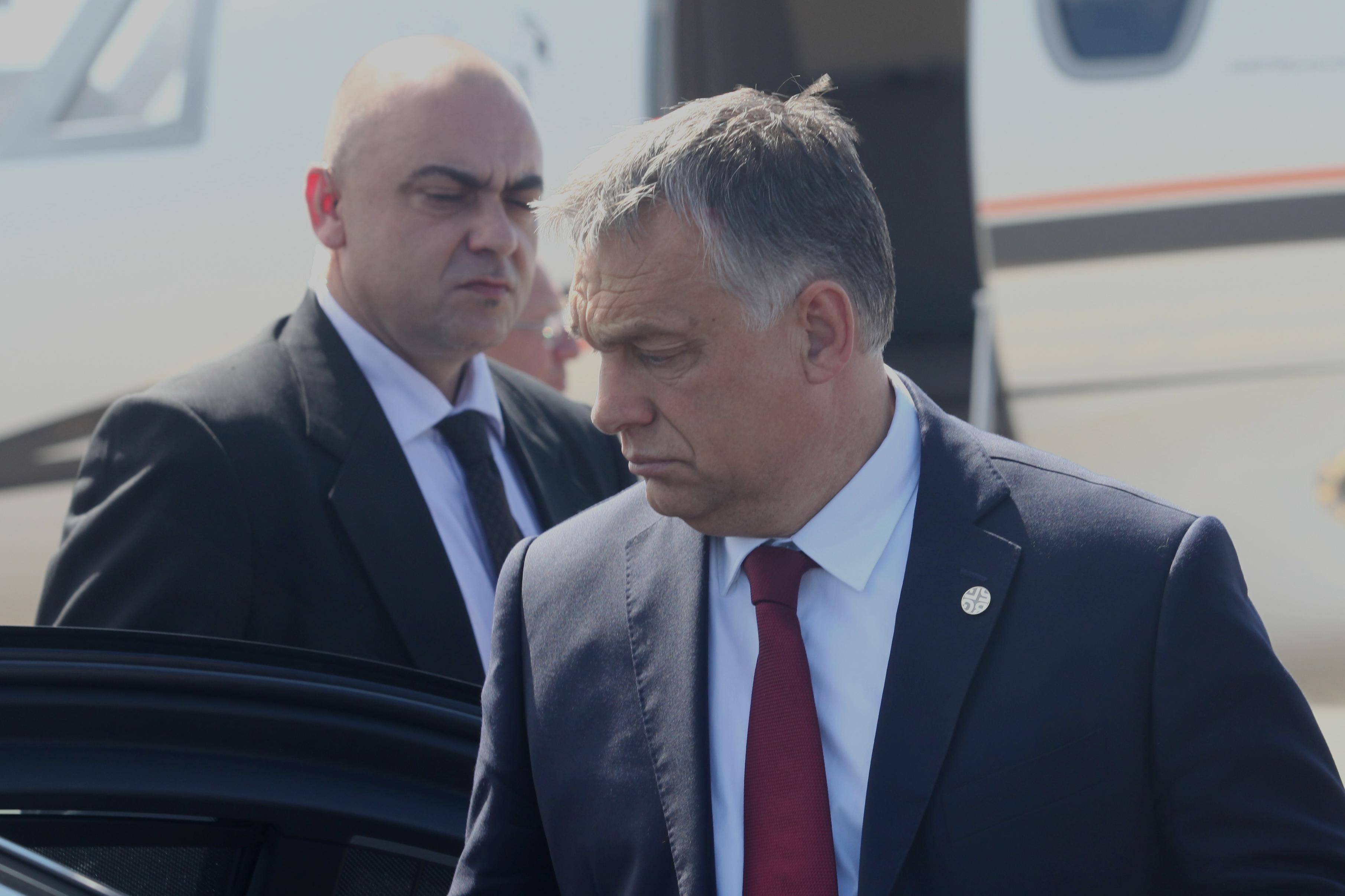 EU Leaders Arrive at Sofia Airport Ahead of the EU – Western Balkans Summit Viktor Orbán, Ministerpräsident Ungarns