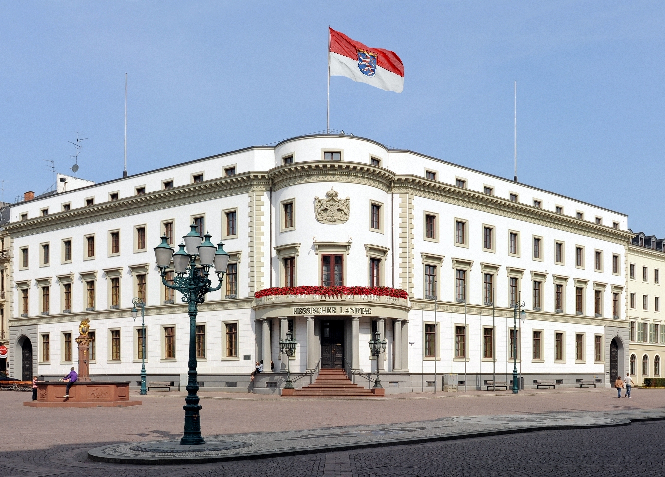 Hessischer Landtag Der Hessische Landtag in Wiesbaden