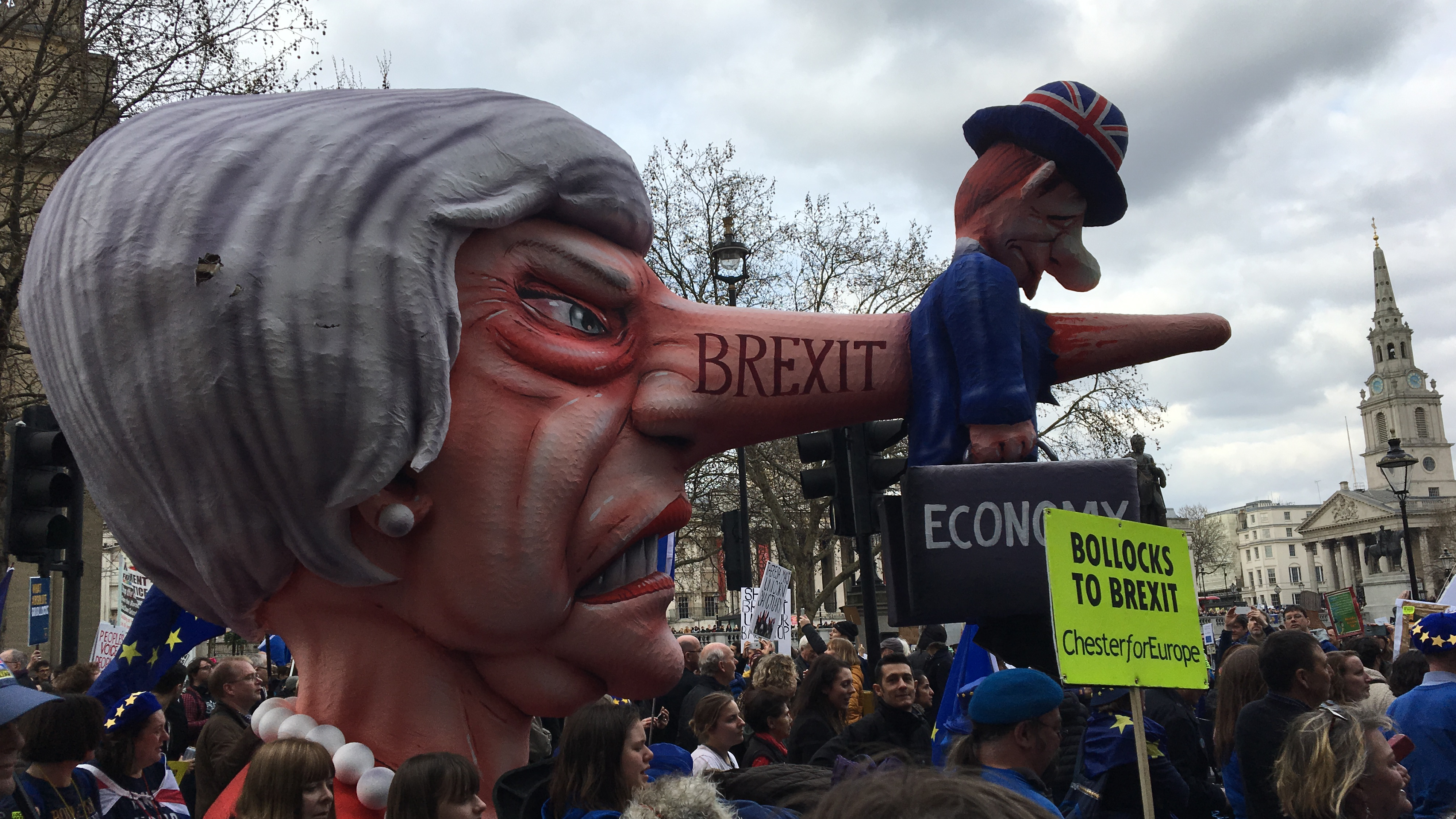 Demonstration gegen den Brexit in London Demonstration gegen den Brexit in London