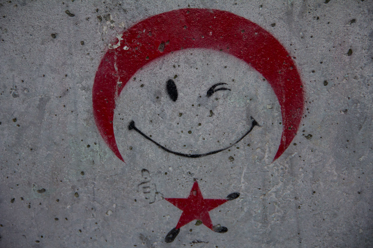 kayugee Turkish Smiley Grafitti, Türkischer Smiley