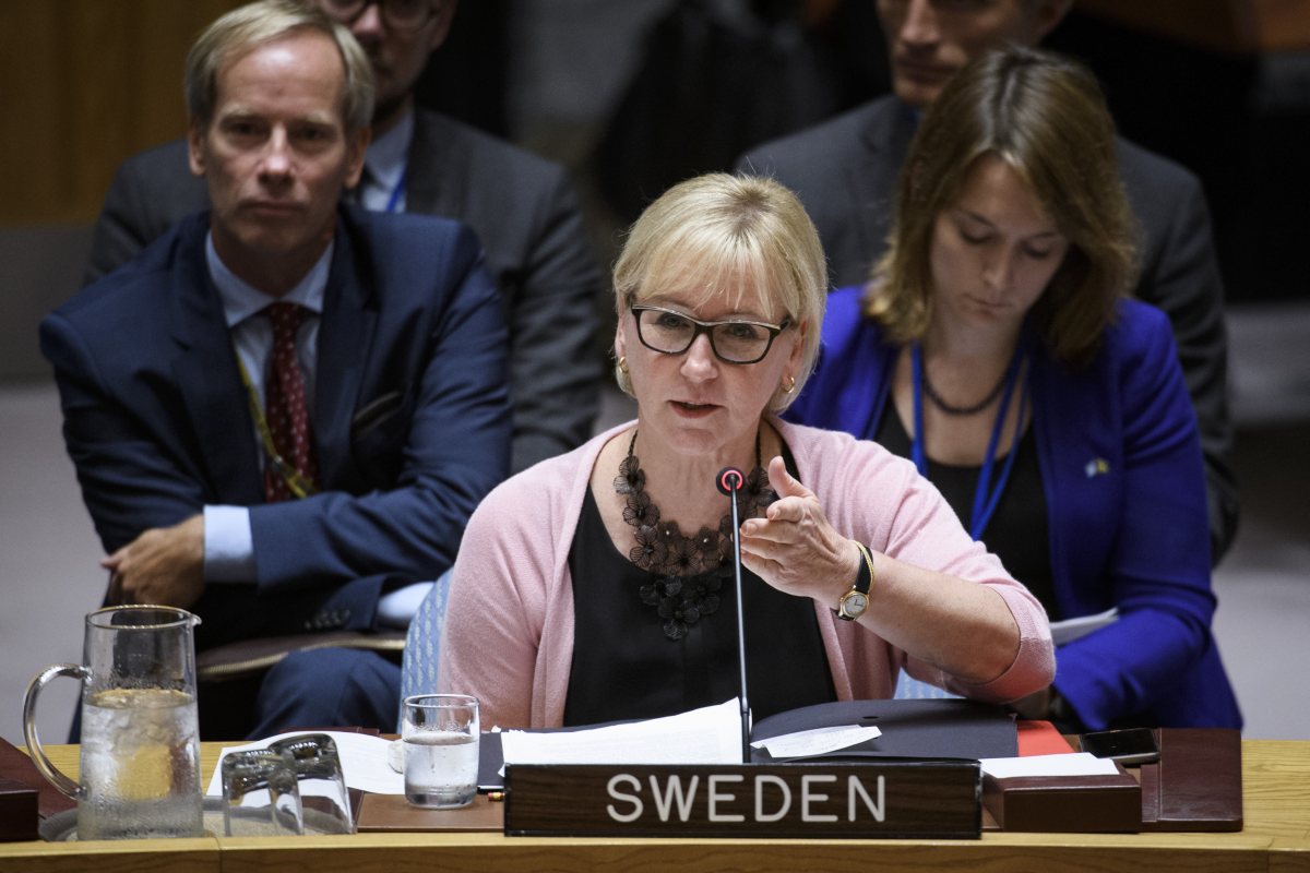Margot Wallström at UN Security Council Margot Wallström